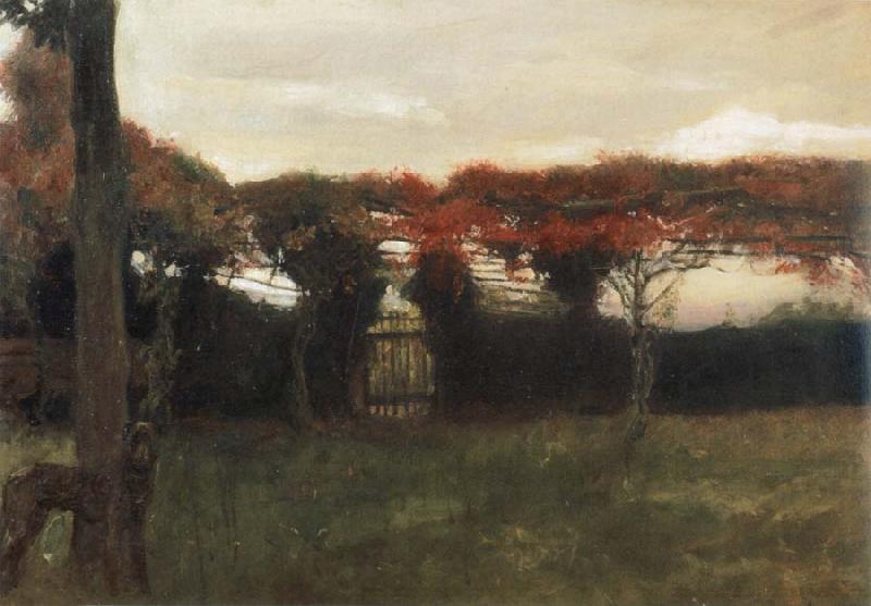 Max Slevogt Red Pergola with Dog
